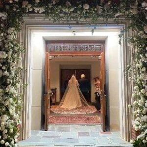 Wedding - Floral door swag